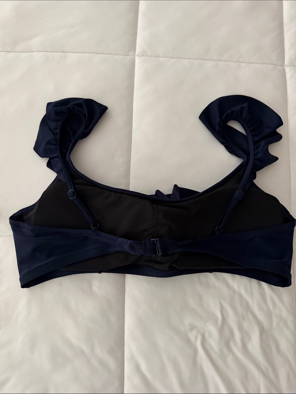 J. Crew Navy Ruffle Bikini Set - Picture 6 of 8
